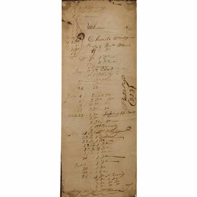 Lot 2 - [AMERICANA] A manuscript accounts ledger,...