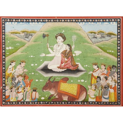 Lot 226 - Indian School 19th Century Deity and Brahman...