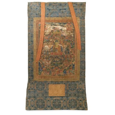 Lot 117 - Tibetan Thanka Depicting a Medicine Buddha...