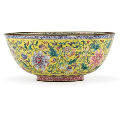 Lot 63 - Chinese Enameled Bowl 18th/19th Century The...