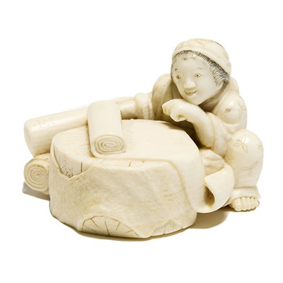 Lot 22 - Japanese Ivory Netsuke Late 19th century The...