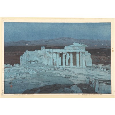 Lot 6 - Hiroshi Yoshida 20th Century Acropolis Night...
