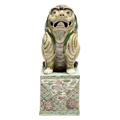 Lot 211 - Chinese Famille Verte Glazed Porcelain Foo...