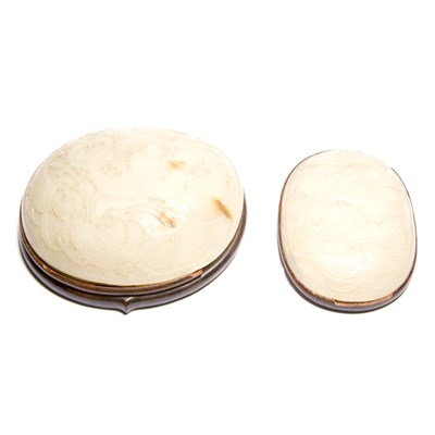 Lot 188 - Two Chinese Celadon Plaques 19th Century Each...
