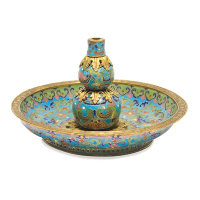 Lot 124 - Chinese Cloisonne Joss Stick Holder 18th...