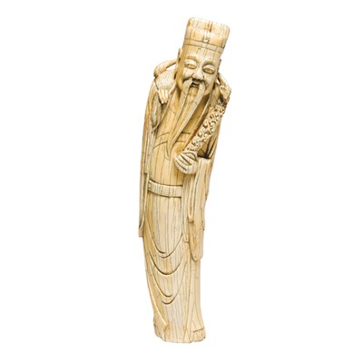 Lot 206 - Chinese Figure of a Scholar Late Ming Dynasty...