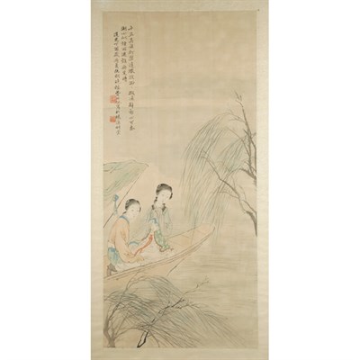 Lot 194 - Attributed to Fei Danxu 19th Century Ladies in...