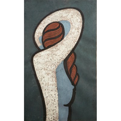 Lot 15 - Yoshitaka, Nakao b. 1911 Female Pencil signed...