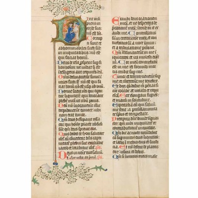 Lot 234 - [MANUSCRIPT ILLUMINATION] Single leaf...