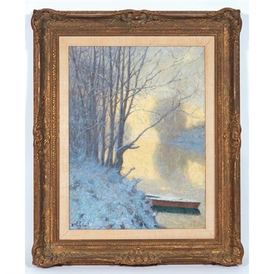 Lot 64 - Raymond Thibesart French, 1874-1968 Frosty...