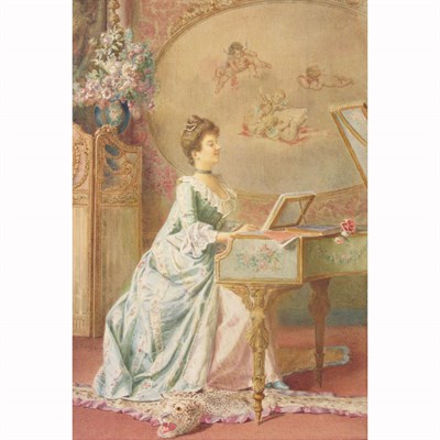Lot 25 - Renato Moretti Italian, 1863-1913 Lady at Her...