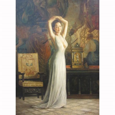 Lot 26 - N. Henry Bingham American, b. 1939 Young Woman...