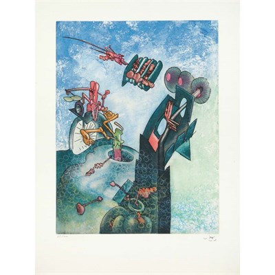 Lot 391 - Roberto Matta (1911-2002) L'ARC OBSCURE DES...