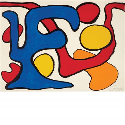 Lot 320 - Alexander Calder COMPOSITION Color lithograph,...