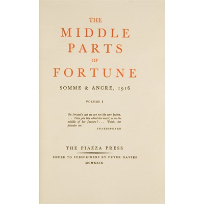 Lot 202 - [MANNING, FREDERICK] The Middle Parts of...