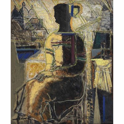 Lot 52 - Max Papart French, 1911-1994 Model Seated in...