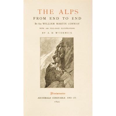 Lot 111 - [MOUNTAINEERING] CONWAY, SIR WILLIAM MARTIN....