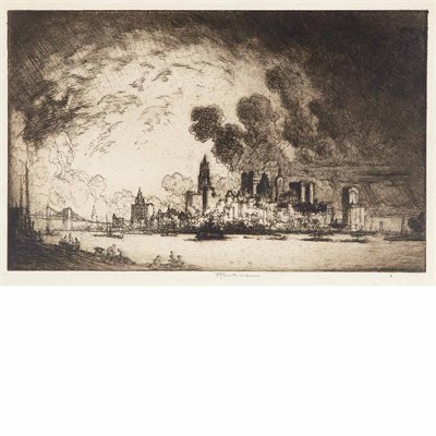 Lot 400 - Joseph Pennell (1860-1926) NEW YORK FROM...