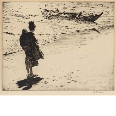 Lot 384 - Martin Lewis (1895-1992) THE RETURN (MCCARRON...