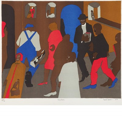 Lot 381 - Jacob Lawrence WINDOWS (N. L77-4) Color offset...