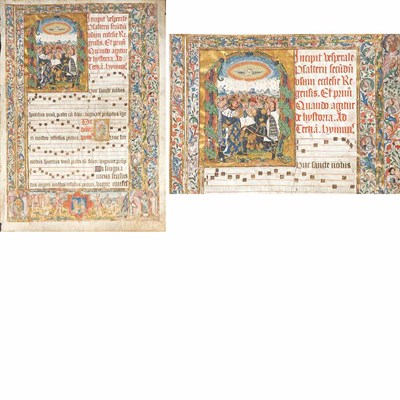 Lot 232 - [MANUSCRIPT ILLUMINATION] Single leaf...