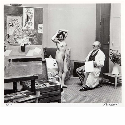 Lot 5 - BRASSAI (1899-1984) Matisse Avec Son Modele....