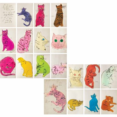 Lot 131 - WARHOL, ANDY 25 Cats Name [sic] Sam and One...