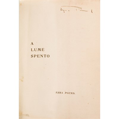 Lot 208 - POUND, EZRA A Lume Spento. In the City of...