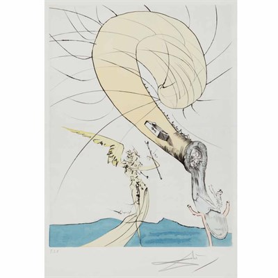 Lot 338 - Salvador Dali FREUD A TETE D'ESCARGOT; UNE...
