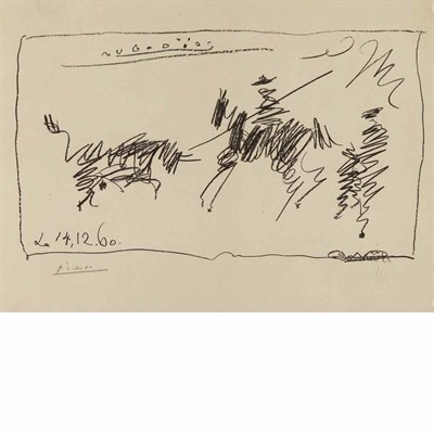 Lot 408 - Pablo Picasso TOREROS (B. 1008) Lithograph,...