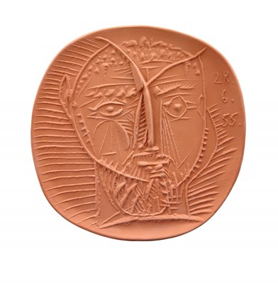 Lot 425 - Pablo Picasso FAUN'S HEAD (A.R. 282) Red...