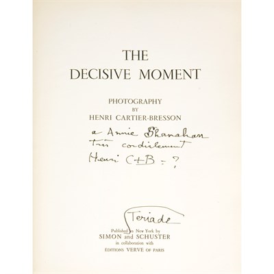 Lot 61 - [PHOTOBOOK] CARTIER-BRESSON, HENRI. The...