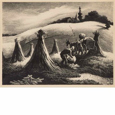 Lot 310 - Thomas Hart Benton LOADING CORN (F. 65)...