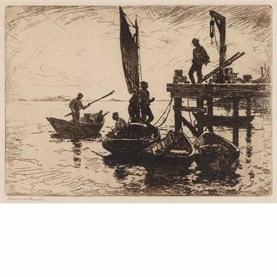 Lot 304 - Frank Weston Benson BOATS AT DAWN (P. 190)...