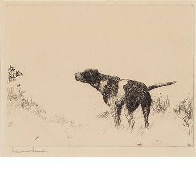 Lot 307 - Frank Weston Benson POINTER DOG (P. 251)...