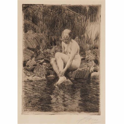 Lot 499 - Anders Zorn DAGMAR (A. 268) Etching, 1912,...