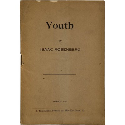 Lot 217 - ROSENBERG, ISAAC Youth. London: I. Narodiczky,...