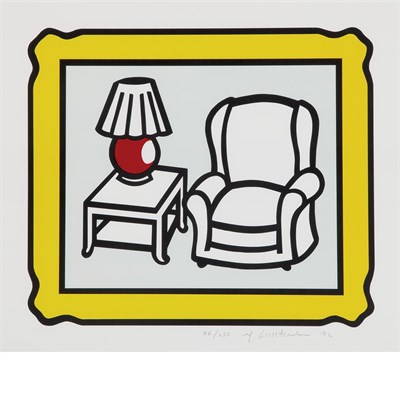 Lot 387 - Roy Lichtenstein RED LAMP (C. 279) Color...