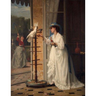 Lot 8 - Joseph Caraud French, 1821-1905 The Pet...