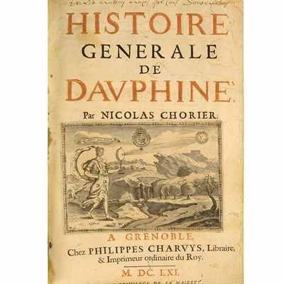 Lot 142 - CHORIER, NICOLAS. Histoire Generale de...