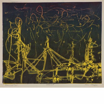 Lot 389 - Boris Margo (b. 1902) CARNIVAL Color cellocut...