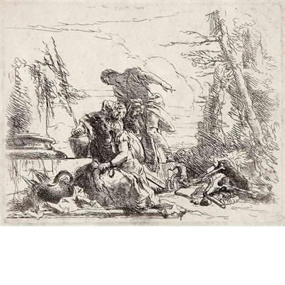 Lot 474 - Giovanni Battista Tiepolo (1696-1770) WOMAN...