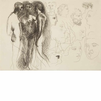 Lot 404 - Pablo Picasso TROIS NUS DEBOUT (B. 90) Etching,...