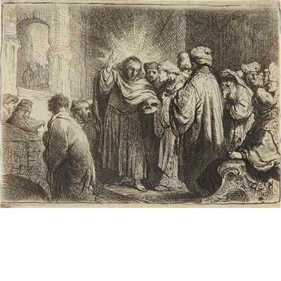 Lot 452 - Rembrandt van Rijn THE TRIBUTE MONEY (B. 68)...