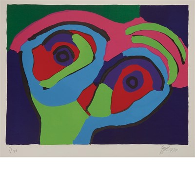 Lot 293 - Karel Appel (1921-2006) HEAD IN PROFILE;...