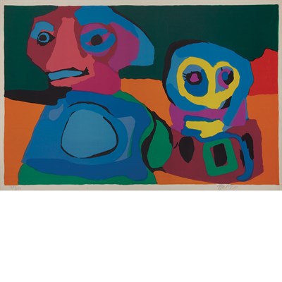 Lot 294 - Karel Appel DREAM COLORED HEAD; LOOKING INTO...