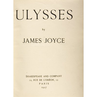 Lot 192 - JOYCE, JAMES Ulysses. Paris: Shakespeare &...