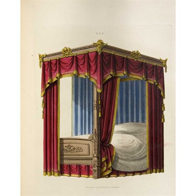 Lot 143 - [COLOR PLATE] BRIDGENS, RICHARD. Furniture...