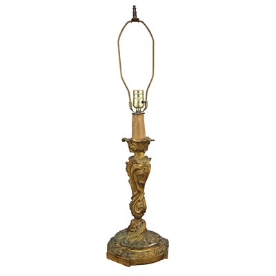 Lot 689 - Louis XV Style Gilt-Bronze Candlestick 19th...
