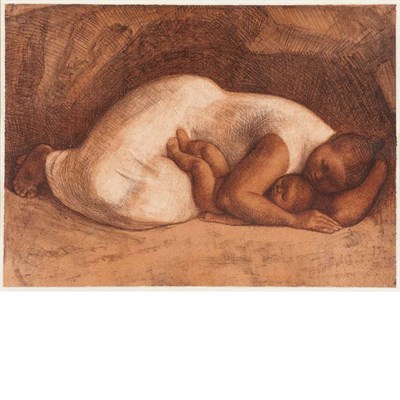 Lot 502 - Franscisco Zuniga MADRE DORMIDA (B. 69) Color...